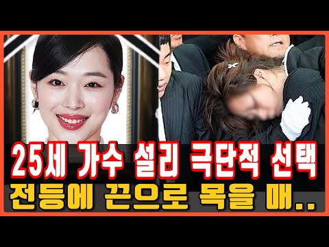 향년 25세 가수 설리 어쩌다 이런일이