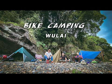 [Motorcycle Camping] Taiwanese Supercub camping in Wulai｜Russian military tent(Plash Palatka）