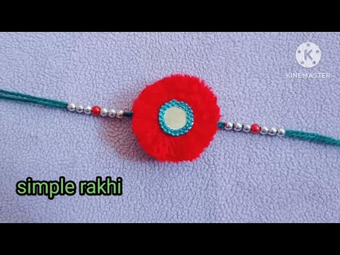 simple rakhi making ideas || wollen rakhi || beautiful rakhi making || rakhi || handmade rakhi