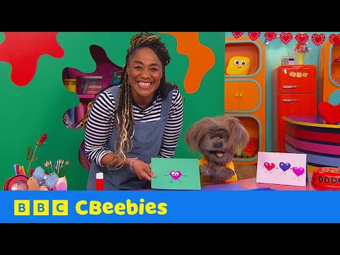 Valentine’s Card Make with Joanna & Dodge 💌🎨 | Fun Craft for Kids | CBeebies