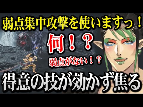 得意な弱点集中攻撃が効かず焦るチャイカ【モンハンワイルズ 花畑チャイカ にじさんじ】