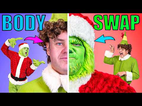 Body Swap! Grinch and Buddy the Elf Swap Bodies!