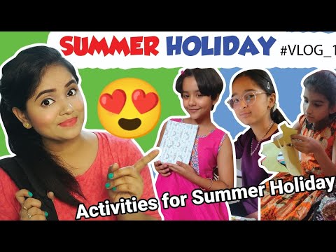 Summer Holidays homework #vlog / Summer vacation activities #theglamhacks