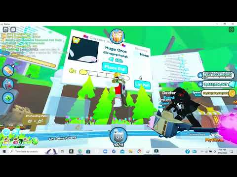 Auctioning my HUGE ORCA In Pet Sim X (R.I.P HUGE ORCA)