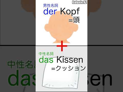 ドイツ🇩🇪語で「頭」＋「クッション」ってなに？🧐 #shorts