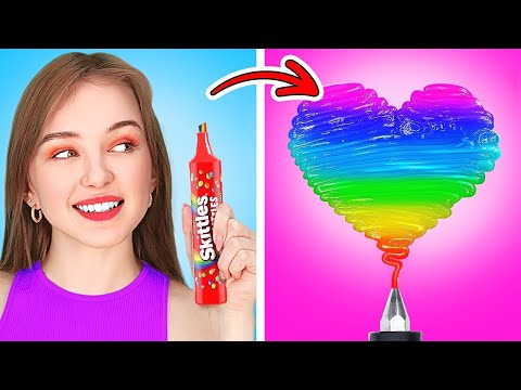 AMAZING ART CHALLENGE AND DRAWING TRICKS 💝 10+ Rainbow Crafts by 123 GO!