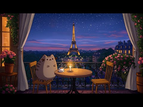 Pusheen’s Midnight Chill 🌙 Soft Lofi Beats for Late Night Relax ✨Cozy Lofi Beats for Relaxation 🎵