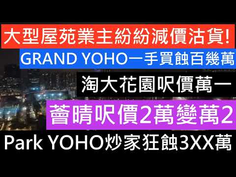 鐵路站屋苑保值神話破滅 元朗站GRAND YOHO蝕讓1球離場 藍籌屋苑業主紛紛劈價沽貨 薈晴1房420萬沽 6年勁蝕逾180萬離場Park YOHO池園3房  6年蝕3球 樓盤傳真 樓市分析 七師傅