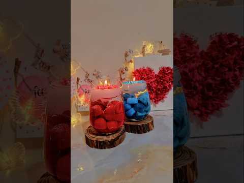 DIY Love Water Candle ❤️✨🩵🕯️ #craft #creative #shorts #diy #love #candle #satisfying #asmr #art