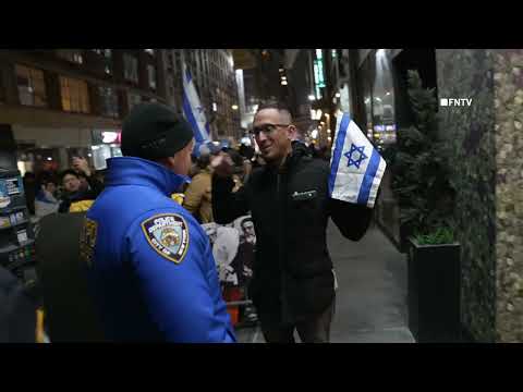 Shai Davidai Removed by PD as He Joins Protest against "Intifada Teach-in" at People's Forum NYC