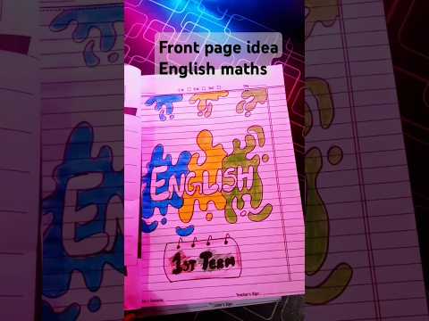 Front page idea maths #english#viral short# drawing craft #like#share # subscribe