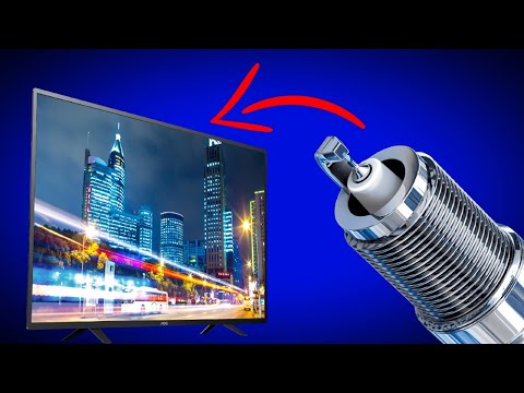 This man is a genius! Put a spark plug in your TV and watch channels from around the world!