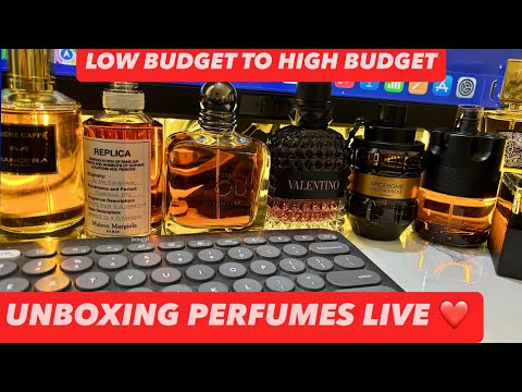 Big Perfume Unboxing Live 😘 Best Perfumes under Budget ❤️ Designer and Middle Eastern 10ml Decants ✅