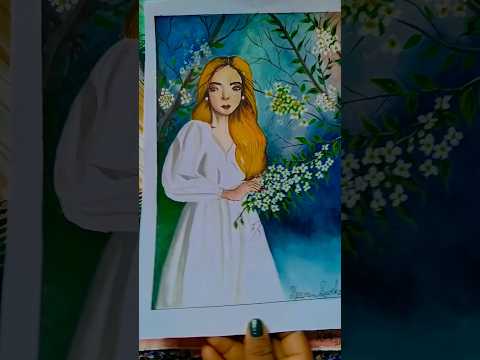 water colour painting 🎨🖌️🤍