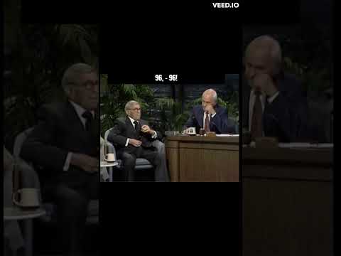 Funny Moments with George Burns on Johnny Carson Show