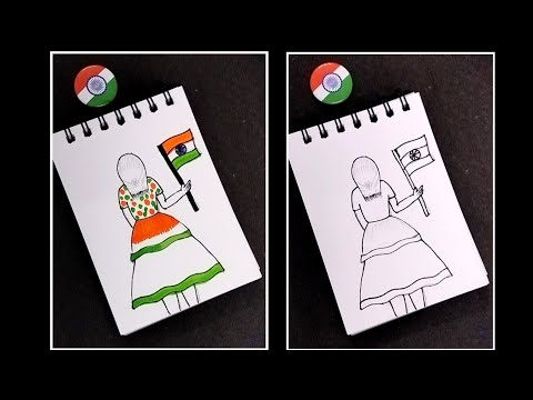 Republic Day Drawing || Easy Flag drawing || Republic day easy drawing ideas 💡🇮🇳🫡