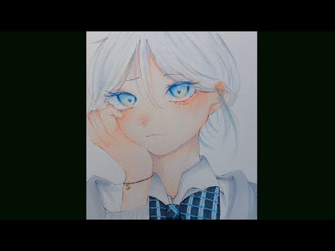 【中1イラストメイキング】アナログです👀⤴️⤴️