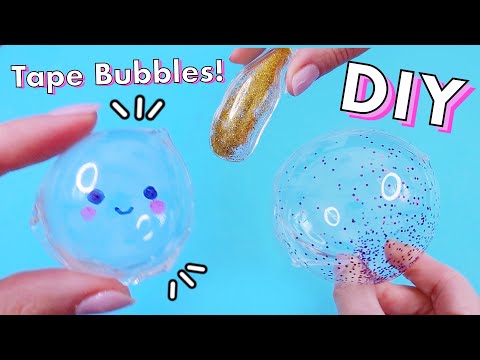 How to make Nano Tape Bubbles! THE EASIEST WAY! DIY Tape Bubbles - Viral TikTok trends