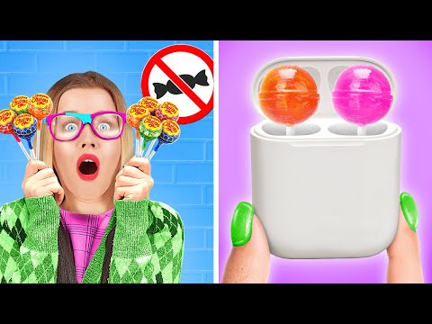 SNEAK FOOD LIKE A PRO | Cool and Unexpected Ways to Sneak Candies by 123 GO! Series