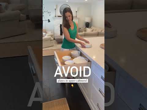 AVOID Putting Your Plates in Kitchen Cabinets! (#homehack #smartdesign #strategy #organize #guide)