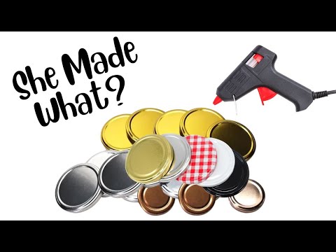 DIY Free Junk!  Recycle Jar Lids