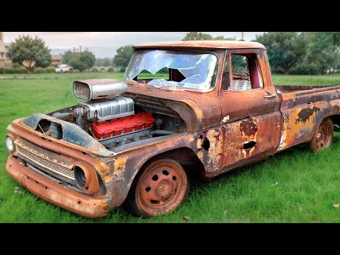 Can an Abandoned 1966 Chevrolet C10 Be Restored? Amazing Build by @FLManGarage