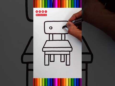 how to draw a chair #drawing #trending #shorts