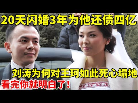 认识王珂20天闪婚,3年为他还债四亿, 刘涛为何对他如此死心塌地?看完你就明白了【真实故事】#刘涛