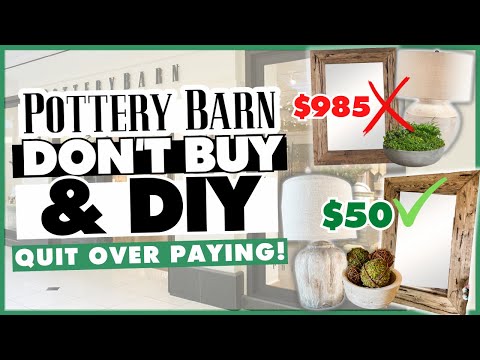 WOW! Save HUNDREDS DIYing vs. Buying from Pottery Barn! 🤯 Easy Home Decor DIYS on a BUDGET!