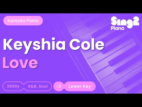 Keyshia Cole - Love (Lower Key) (Piano Karaoke)