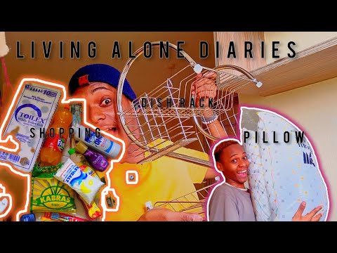 LIVING ALONE DIARIES vlog 2: buying kitchenware, pillow, grocery shopping,cleaning,creating content