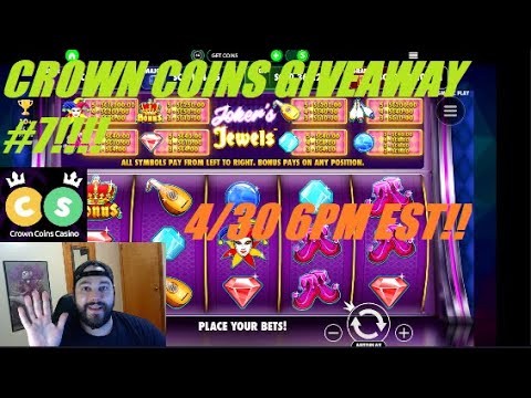 Crown Coins Casino Giveaway #7!!!!