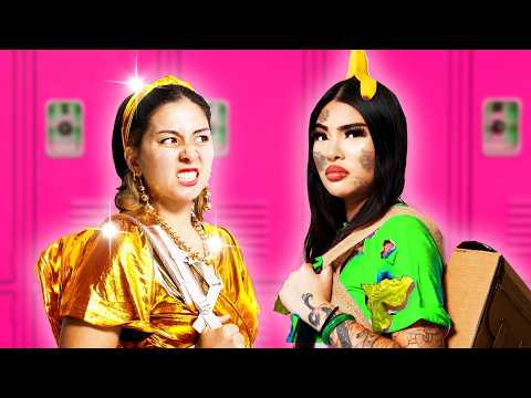 Rich vs Poor Girl in School | Funny Situations  | Popular Vs Unpopular People by Crafty Hacks