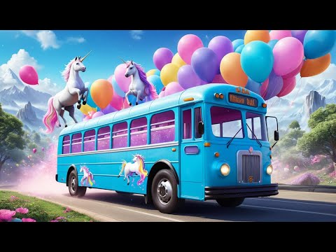 The Unicorns on the Bus | Fun Nursery Rhyme for Kids | Sing-Along Song