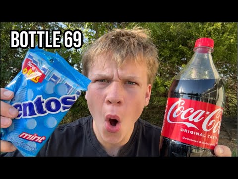 Coke And Mentos Challenge…😰