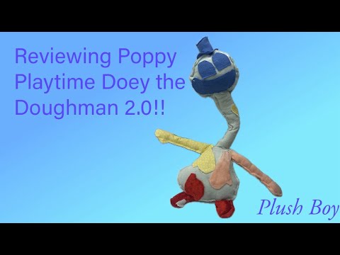 Reviewing Poppy Playtime Handmade Doey the Doughman 2.0!! 🔵🎩 @PlushBoyHuggy