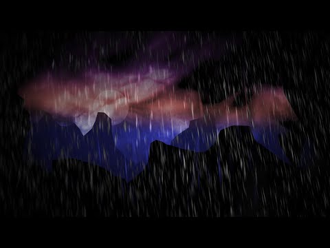 Heavy Thunderstorm in the Alps - Dimmed Screen | Sounds for Sleeping, Rain and Thunder