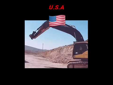 U.S.A vs Russia Differences between crane operators#funnyvideo #funny #memes