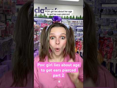 Part 2. Should I do the next part? #pov #claires #earpiercing #nicegirl #populargirl #povcomedy