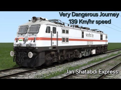 Danapur To Patna Jan Shatabdi Express Gameplay || Railway Simulator India || Over Speeding Train