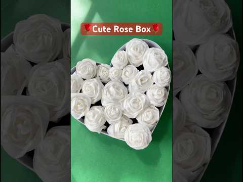 DIY Tissue Rose Box