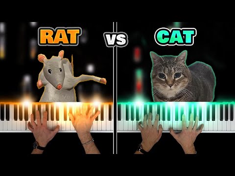 Rat Dance vs Spinning Cat | PIANO BATTLE