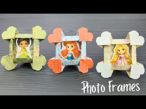 How to make a photo frame with paper #diy #papercrafts