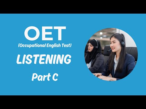 OET Listening Part C Practice Test with answers (2024) #oet  #oetlistening #oettest