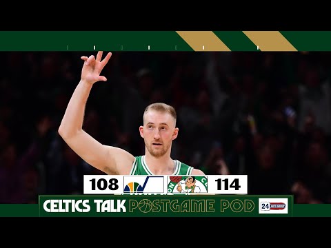 POSTGAME POD: Sam Hauser's career night gives shorthanded C's a boost in hard-fought win over Jazz