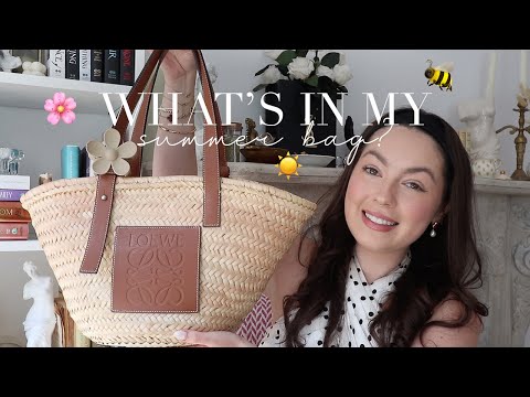 WHAT'S IN MY BAG 2024? ☀️🌸🍒 | Loewe Basket Bag