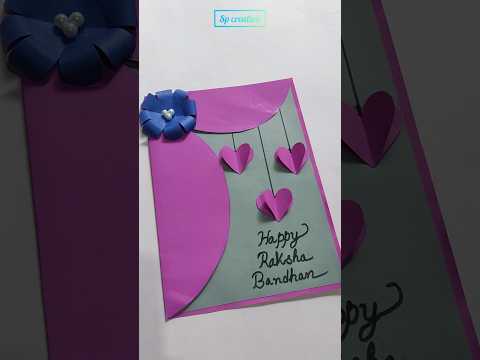 How to make Raksha Bandhan Card / DIY Rakhi getting card #shorts #viral #ytshorts #rakhicard