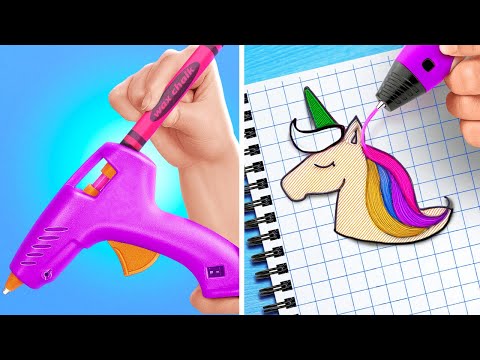 3D PEN MASTERING : Crafts With Paper For School📦 Clever Hacks For Beginners by 123 GO!