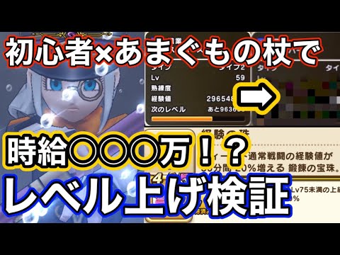 【ドラクエウォーク】たった1時間で○○○万経験値！？初心者が最高効率であまぐもの杖でレベル上げした結果！！ゼロから始める【ドラゴンクエストウォーク】part17