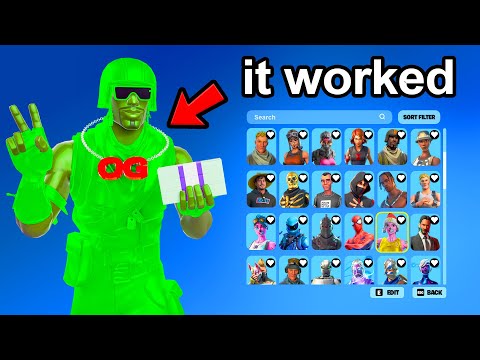 Upgrading A 9 Year Olds Fortnite Account With RARE SKINS!